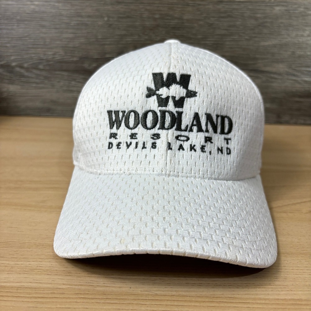 Woodland Resort Hat Cap Fitted One‎ Size Flex Fit Mesh Devils Lake North Dakota